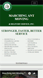 Mobile Screenshot of marchingantmoving.com